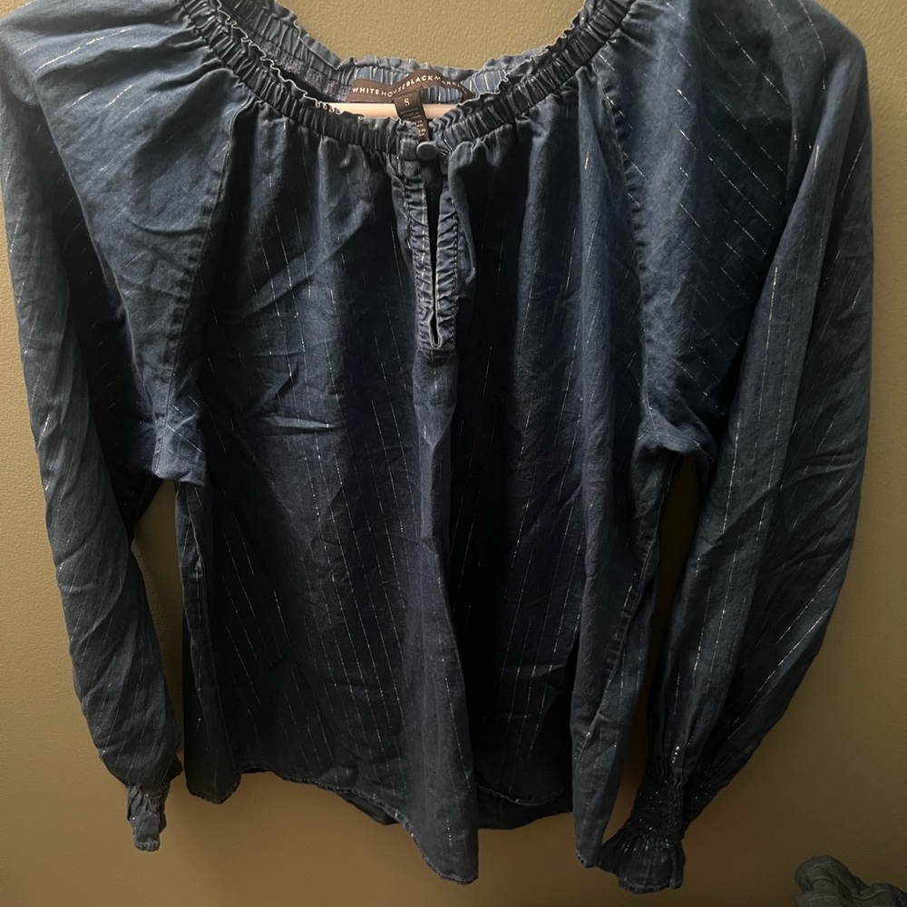 WHBM jean blouse